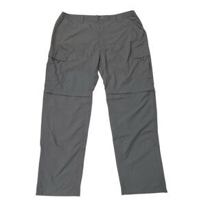 Rugged Exposure Convertible Cargo Pants Mens 38x31 Gray  Nylon Hiking Outdoor